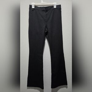 D. Exterior Black Stretch Trouser Wide Leg Pants Size 50
